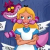 cheshire cat and alice Diamond By Numbers