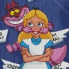 cheshire cat and alice Diamond Paintings