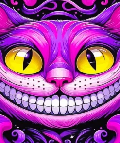 cheshire cat face Diamond By Numbers