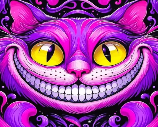 cheshire cat face Diamond By Numbers