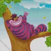 cheshire cat on tree Diamond Paintings