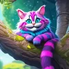 cheshire cat on tree art Diamond By Numbers