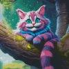 cheshire cat on tree art Diamond Paintings