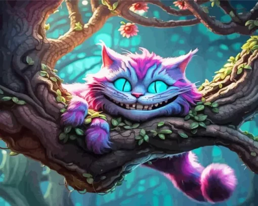 cheshire cat smiling Diamond By Numbers