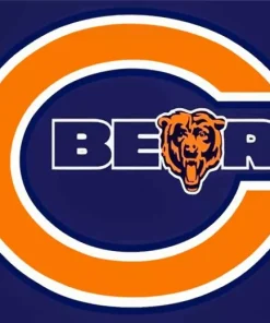 chicago bears logo Diamond By Numbers