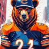 chicago bears mascot Diamond By Numbers