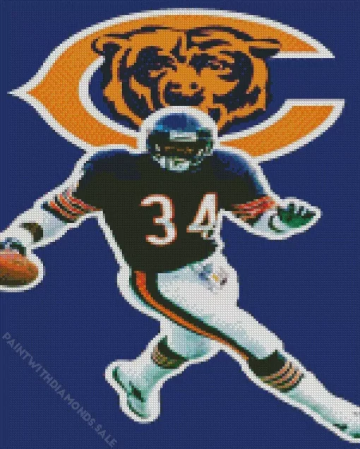 chicago bears walter payton Diamond Paintings