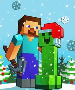 Minecraft Christmas Diamond Painting