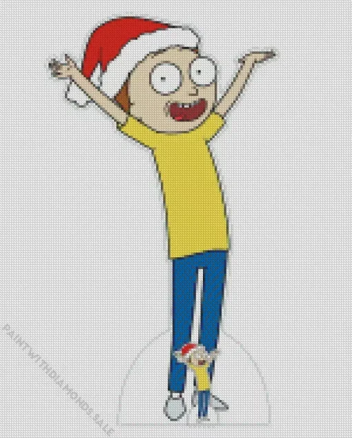 Christmas Morty Smith Diamond Painting