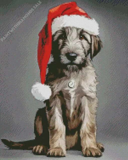 Christmas Schnauzer Diamond Painting