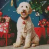 Christmas Sheepadoodle Diamond Painting