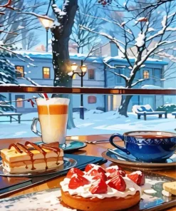 Christmas Morning Breakfast Diamond Painting