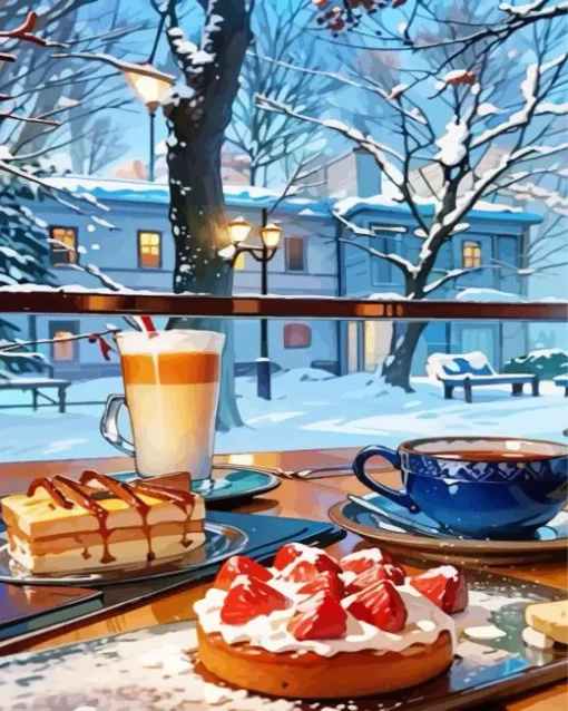 Christmas Morning Breakfast Diamond Painting