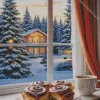 Christmas Morning Coffee Diamond Painting