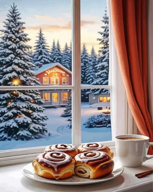 Christmas Morning Coffee Diamond Painting