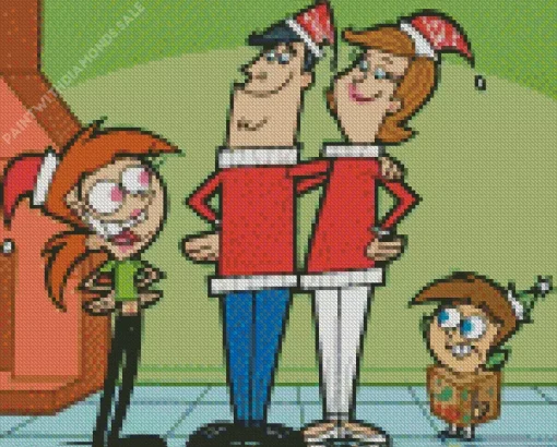 Chrsitmas The Fairly Oddparents Diamond Painting