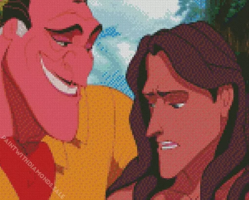 Clayton And Tarzan Diamond Painting