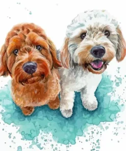 Cockapoo Dogs Diamond Painting