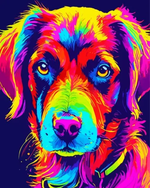 Colorful Boykin Spaniel Diamond Painting