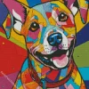 Colorful Pit Bull Diamond Painting