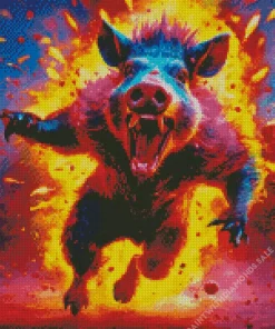 Colorful Tasmanian Devil Diamond Painting