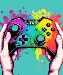 Colorful Gamepad Diamond Painting