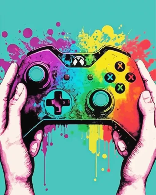 Colorful Gamepad Diamond Painting