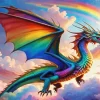 colorful rainbow flying Diamond Paintings