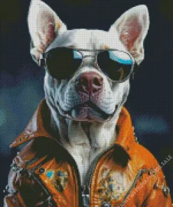 Cool Pit Bull Diamond Painting