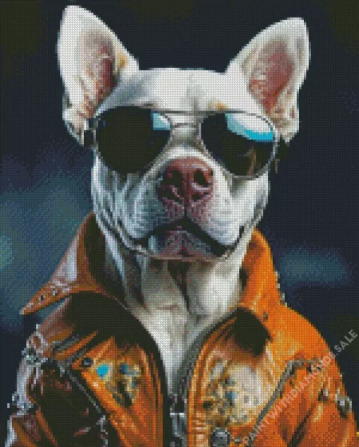 Cool Pit Bull Diamond Painting