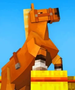 Horse Minecraft Diamond Painting