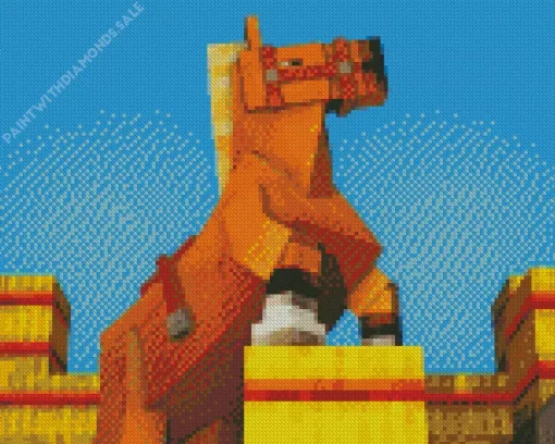 Horse Minecraft Diamond Painting