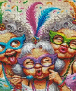 Cool Old Ladies Diamond Paintings