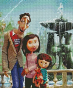 Coraline And Her Family Diamond Paintings