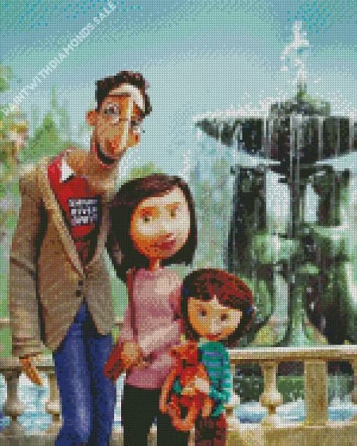 Coraline And Her Family Diamond Paintings