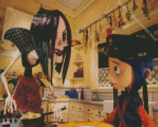 coraline and the other mother Diamond With Numbers