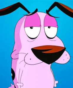 Courage Cowardly Dog Cartoon Diamond Painting