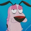 Courage Cowardly Dog Cartoon Diamond Painting