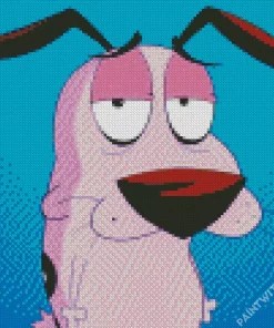 Courage Cowardly Dog Cartoon Diamond Painting