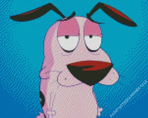 Courage Cowardly Dog Cartoon Diamond Painting