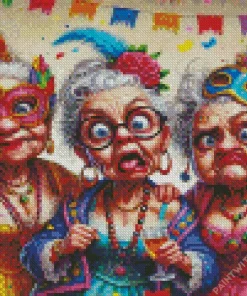 Crazy Old Ladies Diamond Paintings