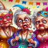 Crazy Old Ladies Diamond Paintings