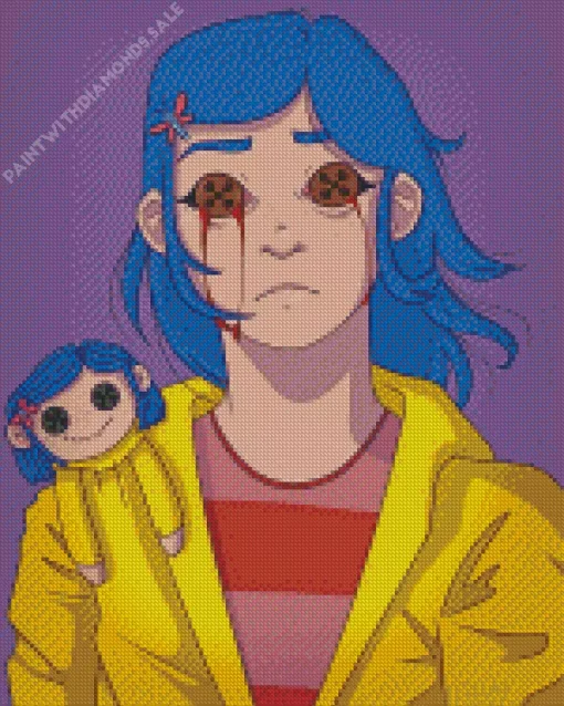 Creepy Coraline Doll Diamond Paintings