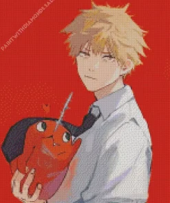 Cute Denji Diamond Painting