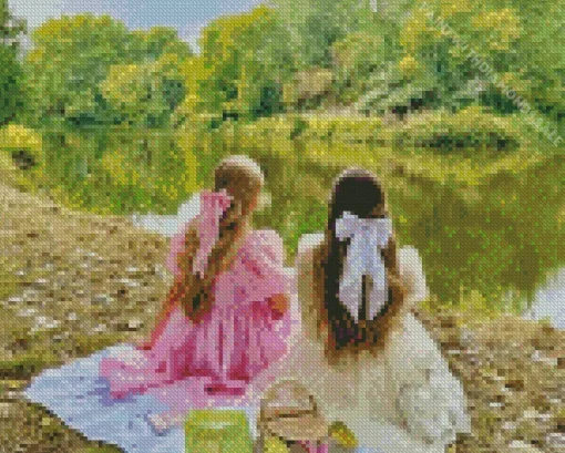 Besties Picnic Diamond Paintings