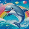 Cute Dolphins Diamond Paintings