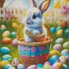 Cute Easter Bunny Diamond Painting