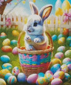 Cute Easter Bunny Diamond Painting