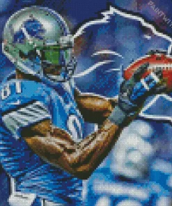 Detroit Lions American Football Player Diamond Painting