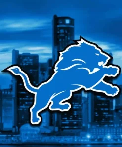 Detroit Lions Logo Art Diamond Painting